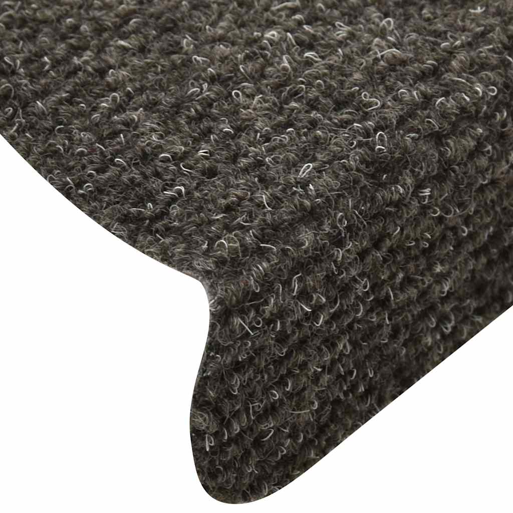 Tapis d'escalier autocollant 30 pcs anthracite 65x21x4 cm