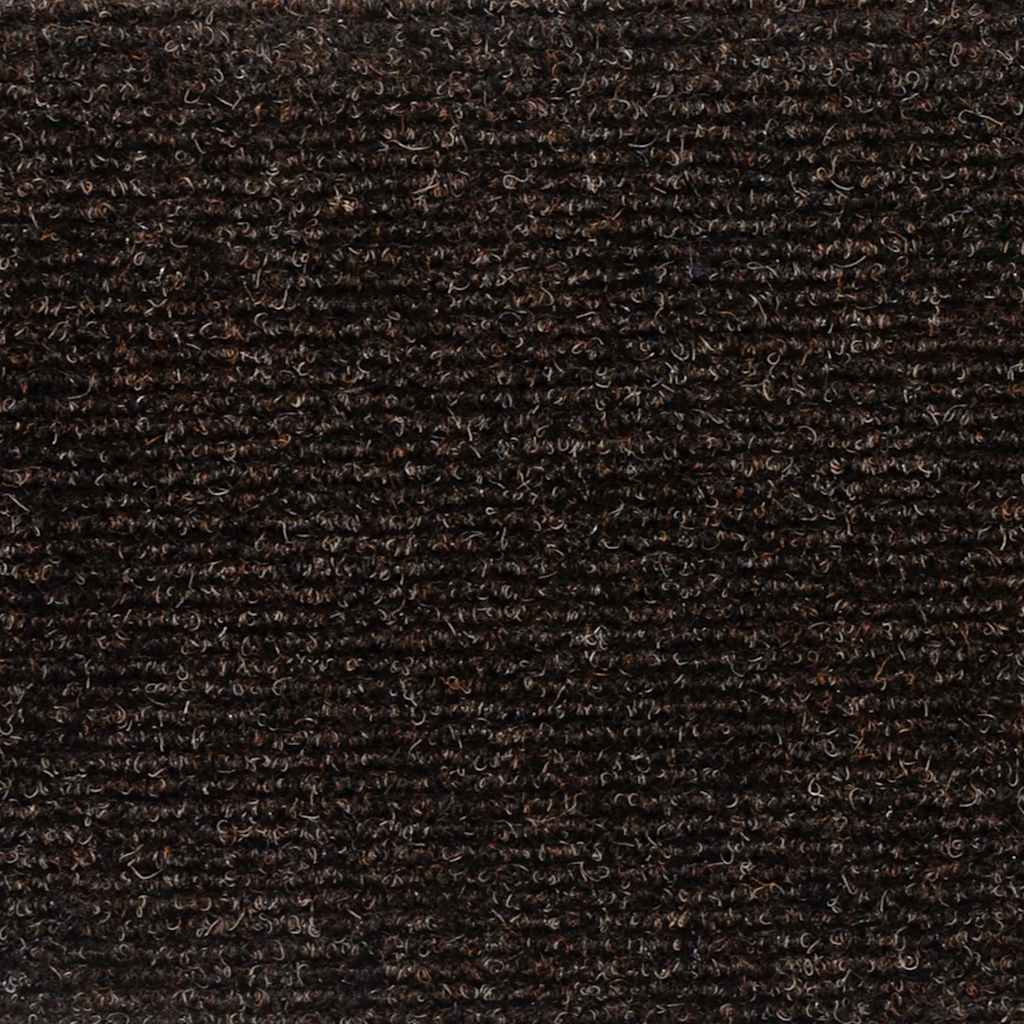 Tapis d'escalier auto-adhésifs 20 pcs marron 56x17x3 cm