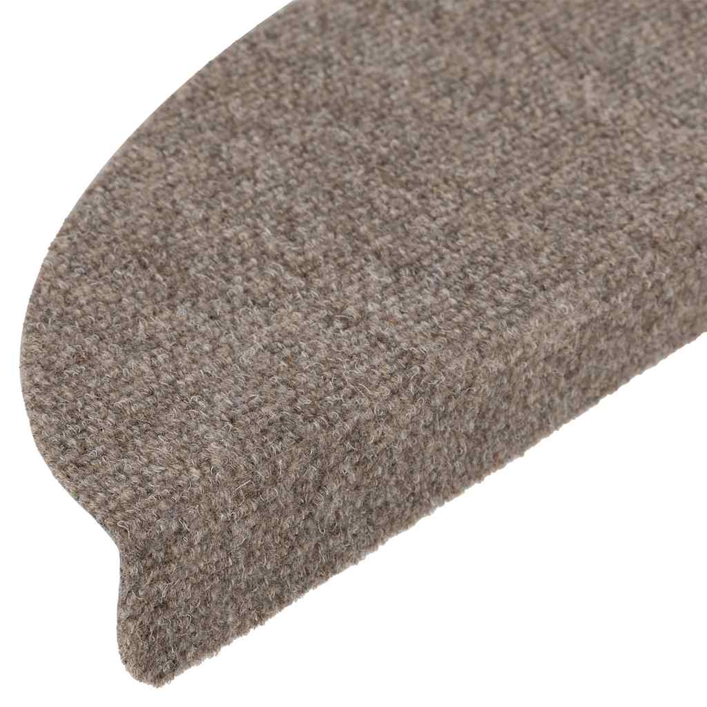 Tapis d'escalier autocollant 20 pcs crème 56x17x3 cm