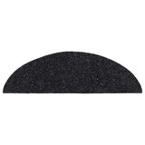 Tapis d'escalier auto-adhésifs 30 pcs noir 56x17x3 cm