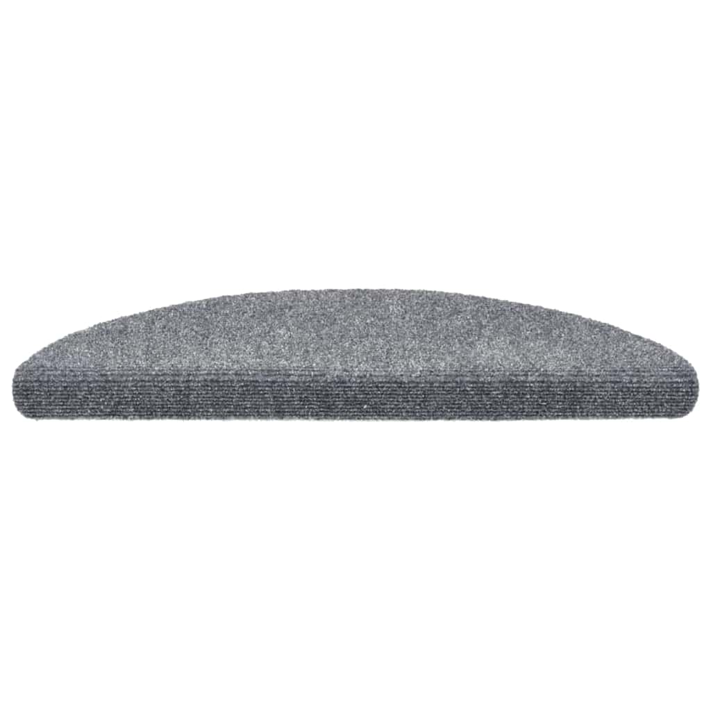 Tapis d'escalier auto-adhésifs 30 pcs gris clair 56x17x3 cm