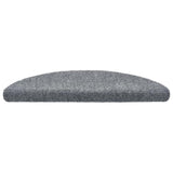 Tapis d'escalier auto-adhésifs 30 pcs gris clair 56x17x3 cm