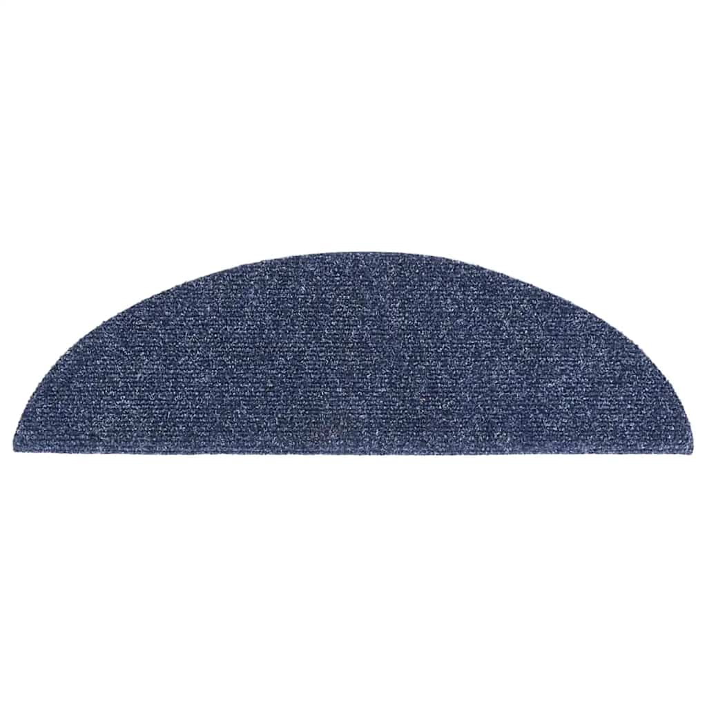 Tapis d'escalier auto-adhésifs 30 pcs bleu 56x17x3 cm