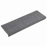 Tapis d'escalier auto-adhésifs 30 pcs gris clair 65x21x4 cm