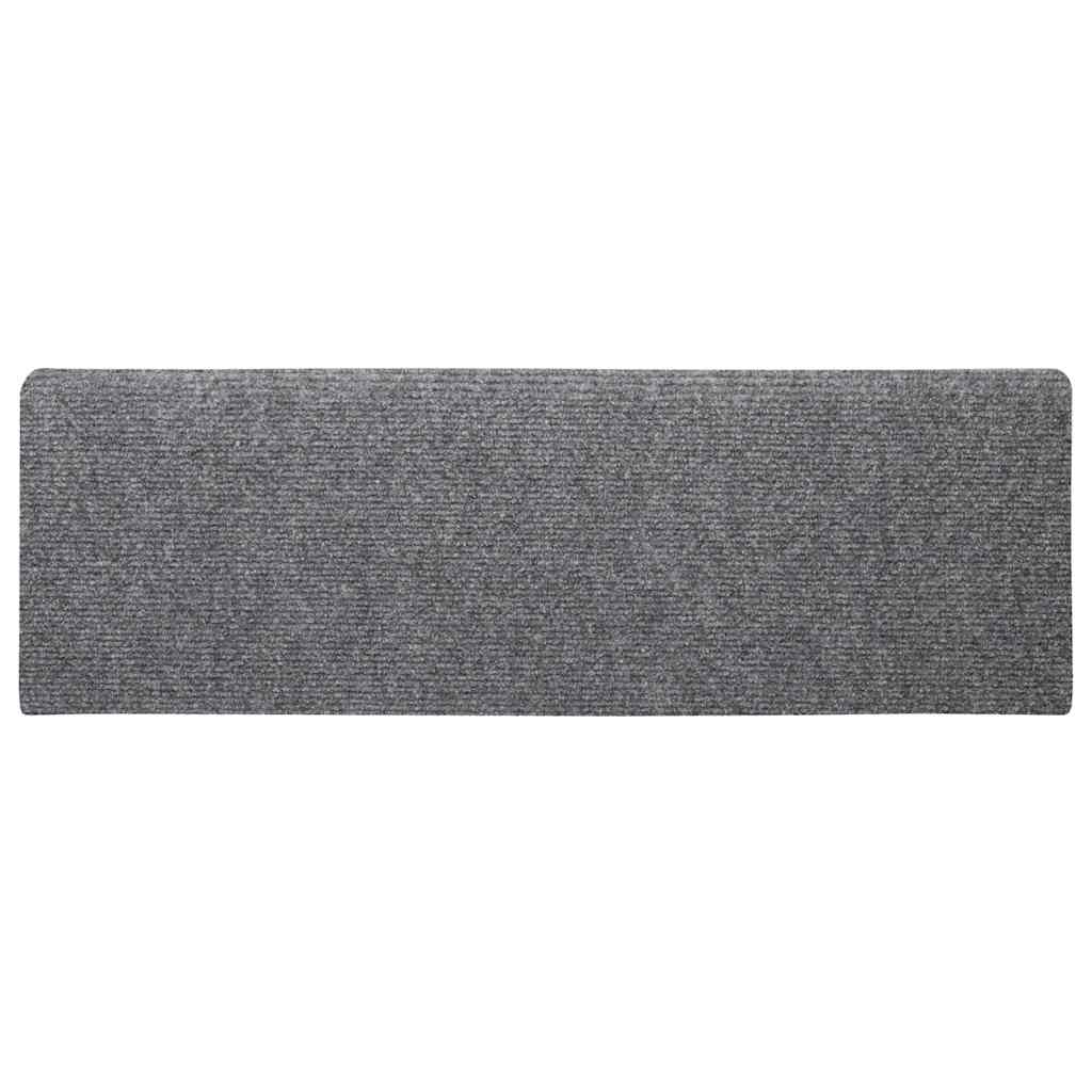 Tapis d'escalier auto-adhésifs 30 pcs gris clair 65x21x4 cm