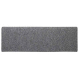 Tapis d'escalier auto-adhésifs 30 pcs gris clair 65x21x4 cm