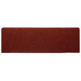 Tapis d'escalier autocollants 30 pcs rouge 65x21x4 cm