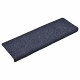 Tapis d'escalier autocollant 30 pcs bleu 65x21x4 cm