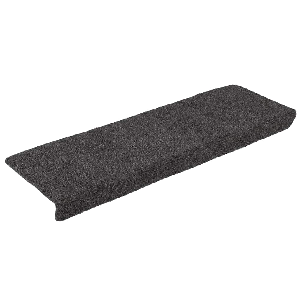 Tapis d'escalier autocollant 30 pcs anthracite 65x21x4 cm