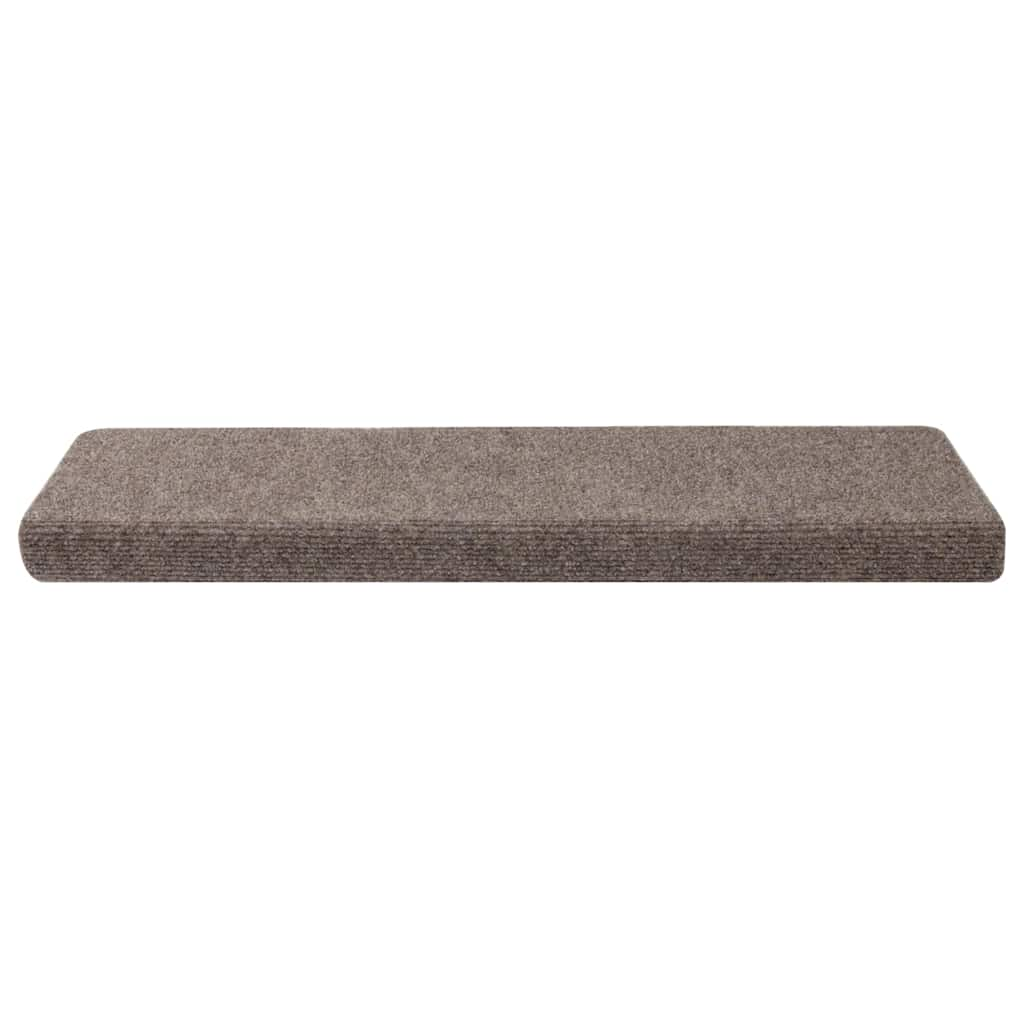 Tapis d'escalier autocollant 30 pcs crème 65x21x4 cm