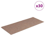 Tapis d'escalier auto-adhésifs 30 pcs marron clair 60x25 cm