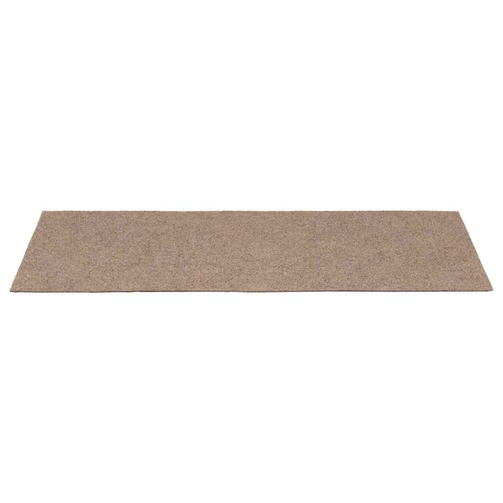 Tapis d'escalier auto-adhésifs 30 pcs marron clair 60x25 cm