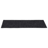 Tapis d'escalier auto-adhésifs 30 pcs gris 60x25 cm