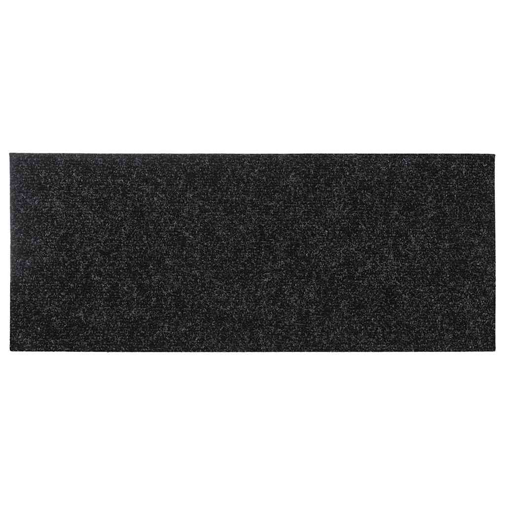 Tapis d'escalier auto-adhésifs 30 pcs noir 60x25 cm