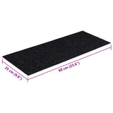 Tapis d'escalier auto-adhésifs 30 pcs noir 60x25 cm