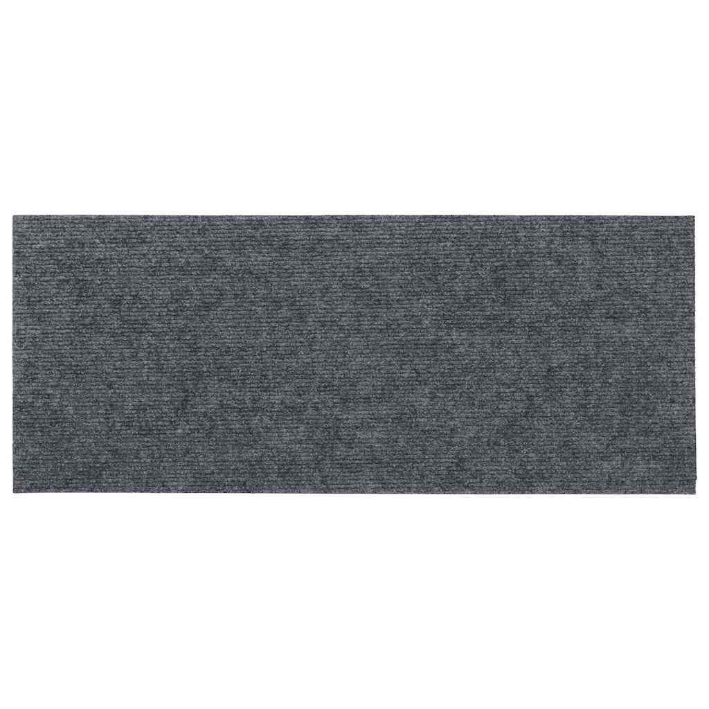 Tapis d'escalier auto-adhésifs 30 pcs gris 60x25 cm