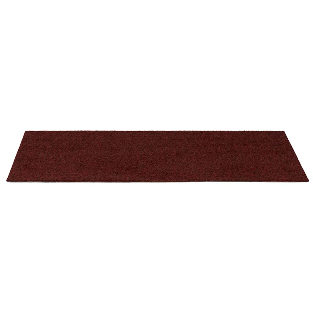 Tapis d'escalier auto-adhésifs 30 pcs rouge 60x25 cm