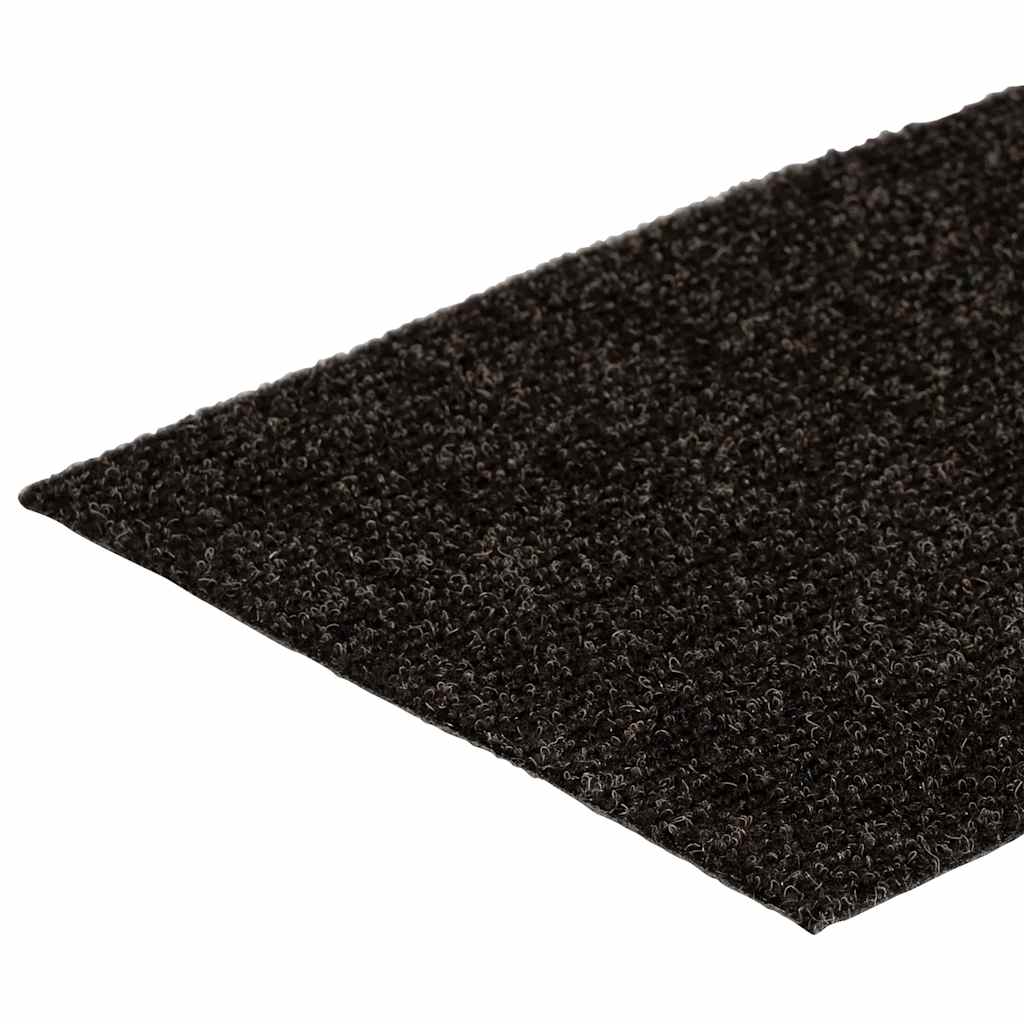 Tapis d'escalier auto-adhésifs 30 pcs marron 60x25 cm