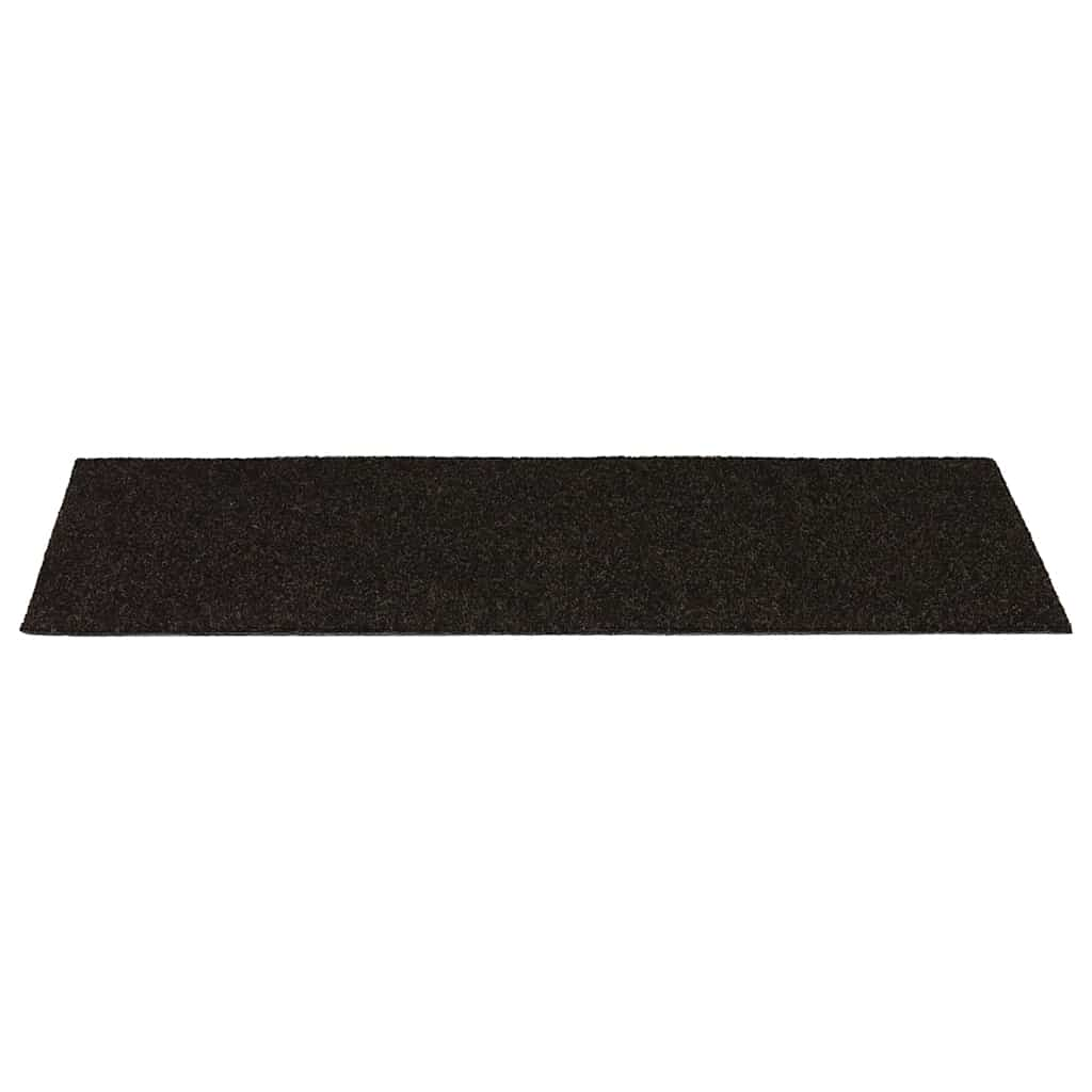 Tapis d'escalier auto-adhésifs 30 pcs marron foncé 60x25 cm