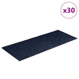 Tapis d'escalier auto-adhésifs 30 pcs bleu 60x25 cm