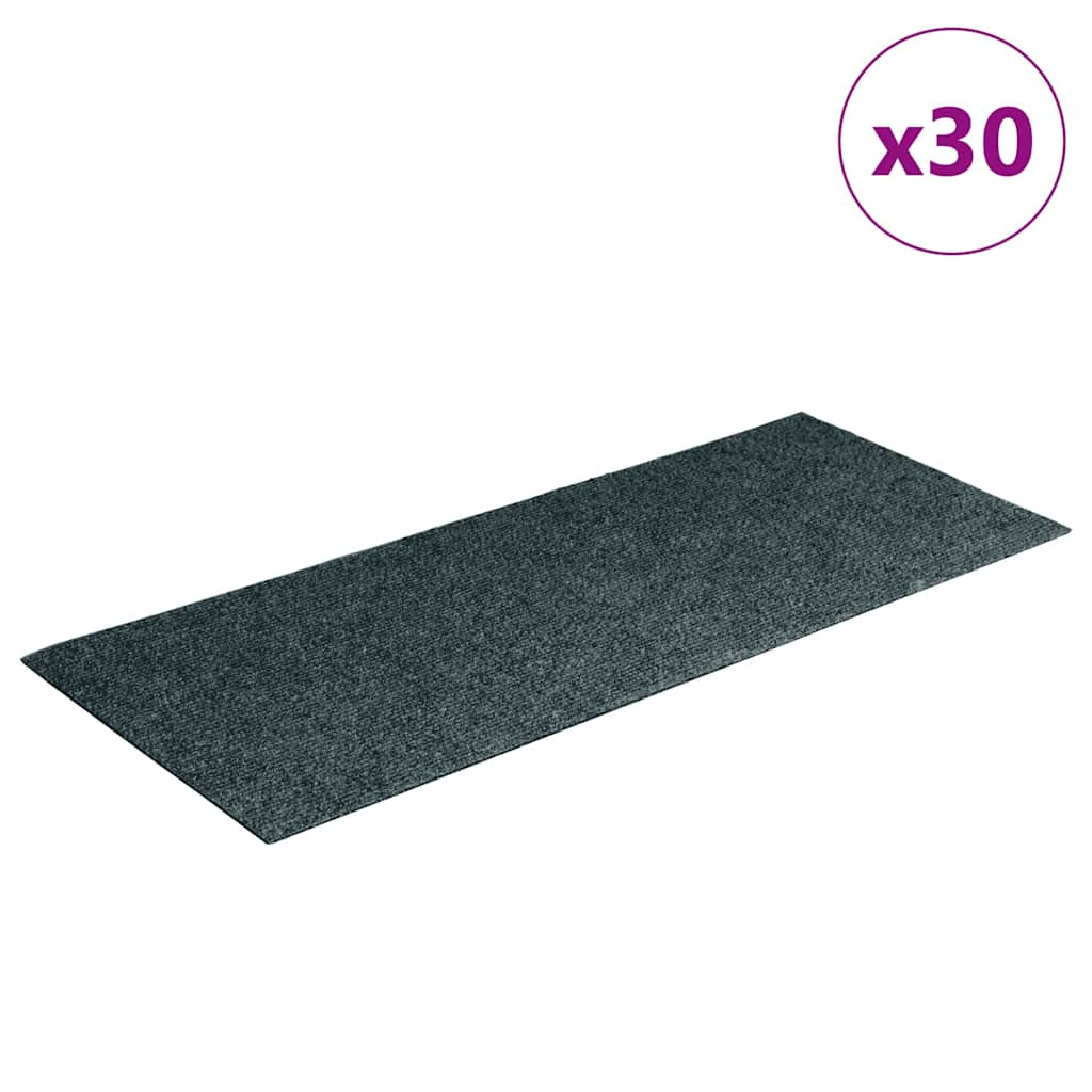 Tapis d'escalier auto-adhésifs 30 pcs vert 60x25 cm