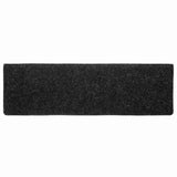 Tapis d'escalier autocollant 20 pcs noir 65x21x4 cm