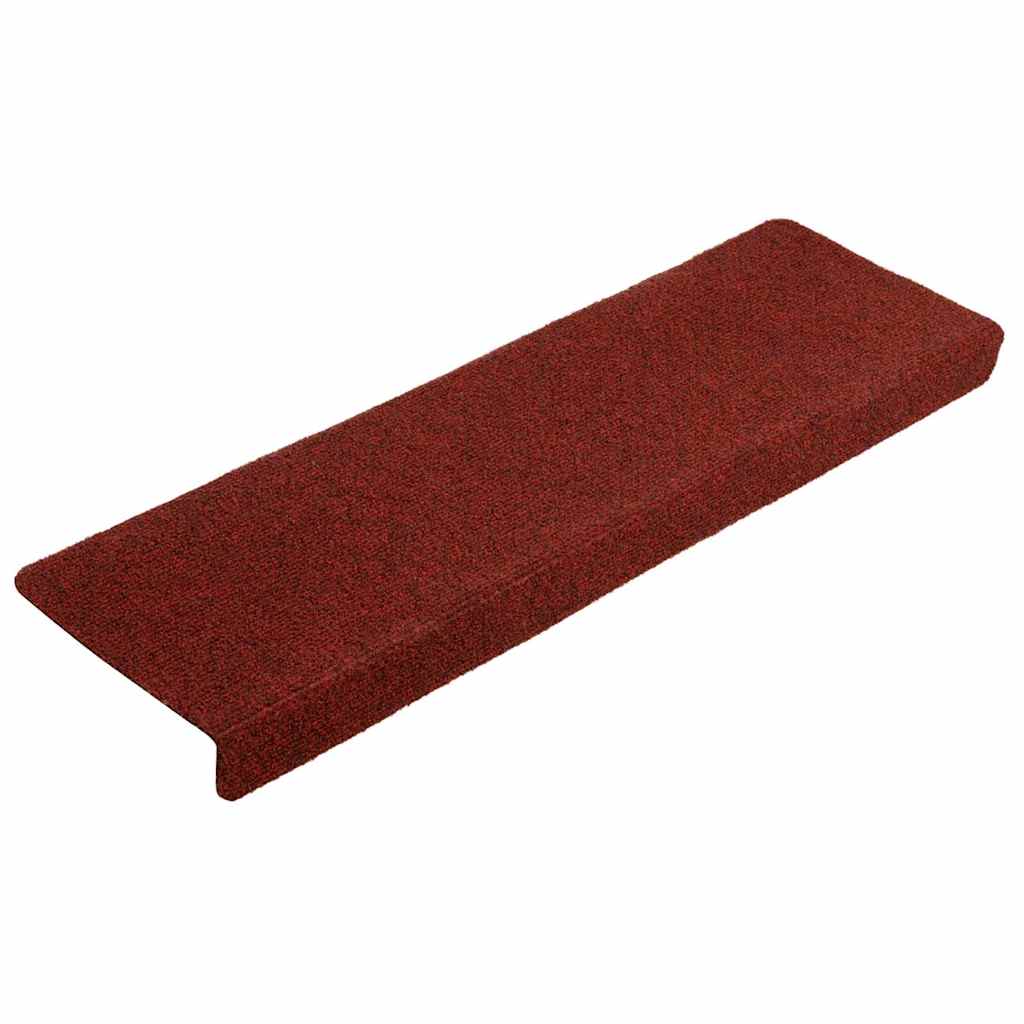 Tapis d'escalier autocollant 20 pcs rouge bordeaux 65x21x4 cm