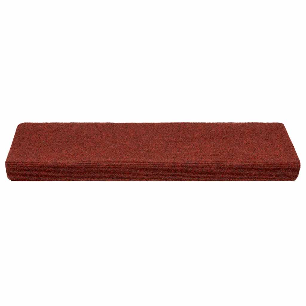 Tapis d'escalier autocollant 20 pcs rouge bordeaux 65x21x4 cm