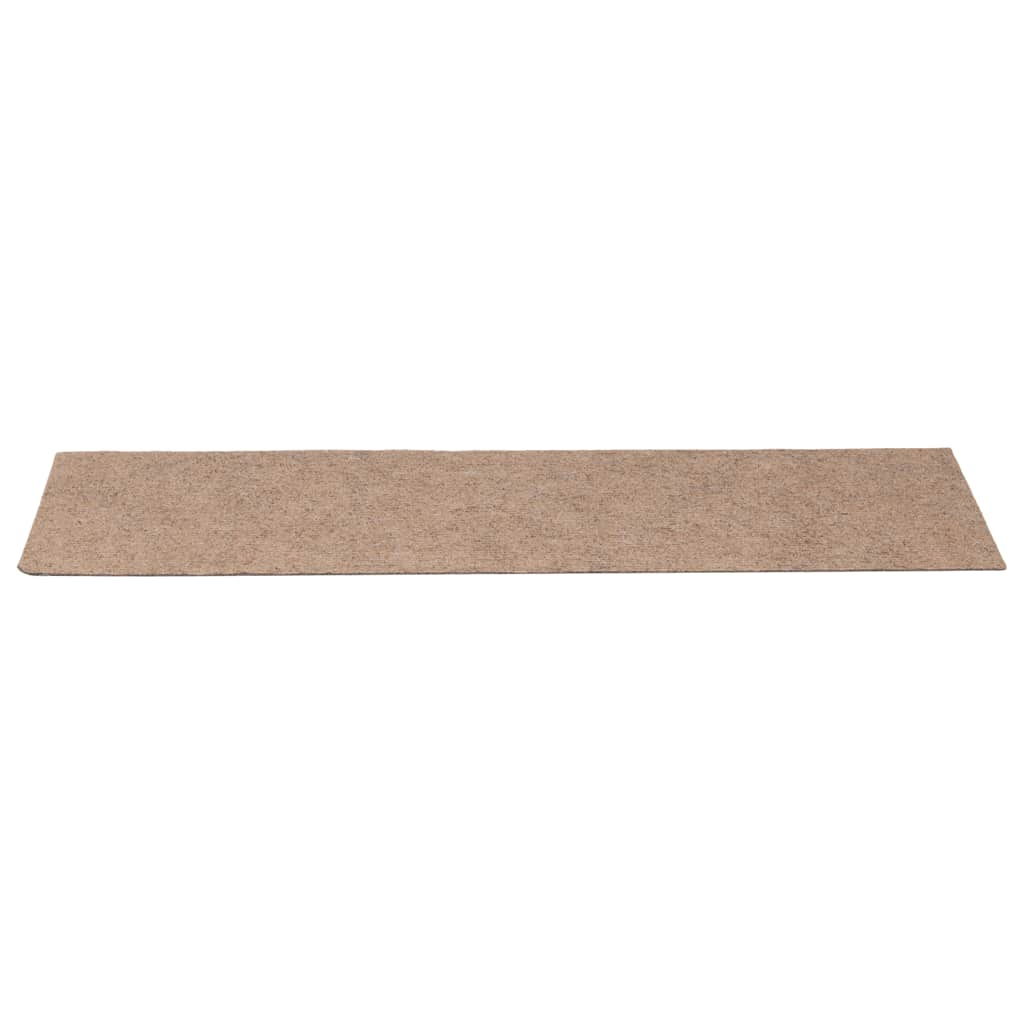 Tapis d'escalier auto-adhésifs 30 pcs marron clair 76x20 cm