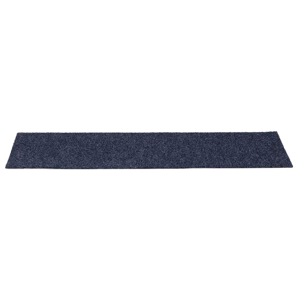 Tapis d'escalier auto-adhésifs 30 pcs gris bleu 76x20 cm