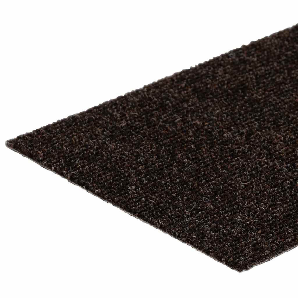 Tapis d'escalier auto-adhésifs 30 pcs marron foncé 76x20 cm