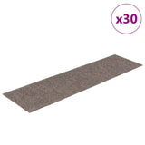 Tapis d'escalier auto-adhésifs 30 pcs crème 76x20 cm