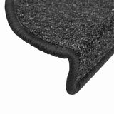 Tapis d'escalier 30 pcs anthracite 56x17x3 cm