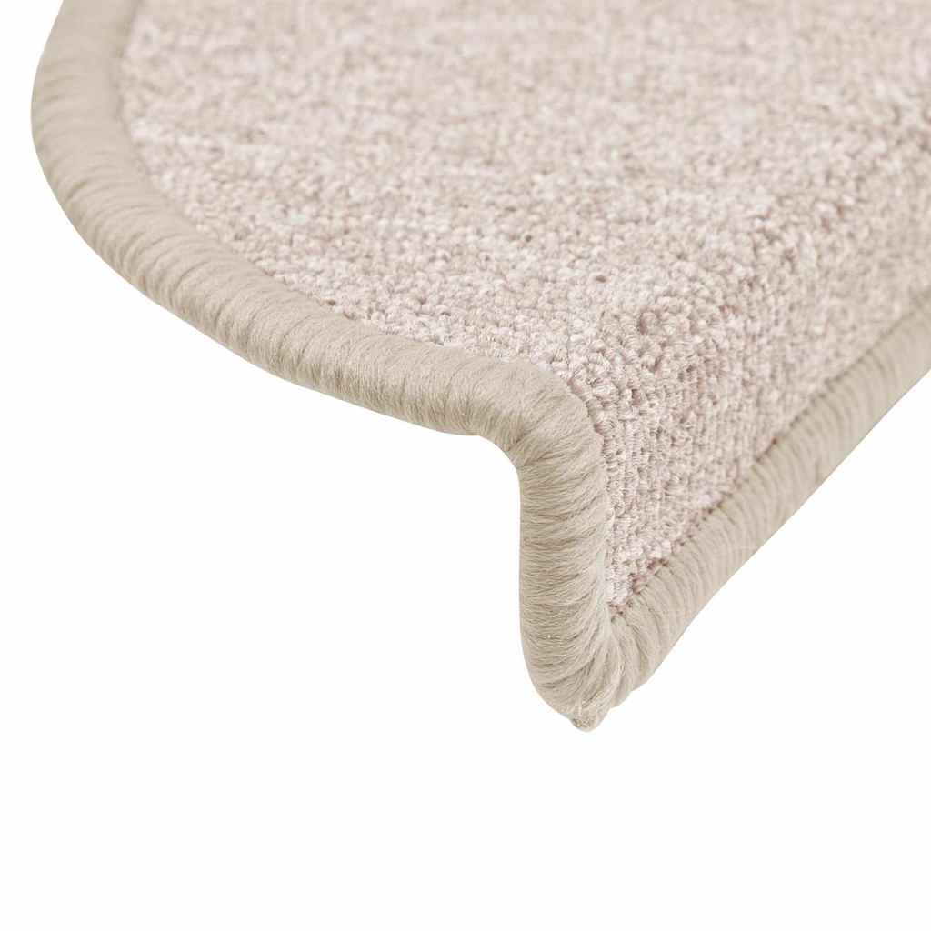 Tapis d'escalier 30 pcs taupe 56x17x3 cm