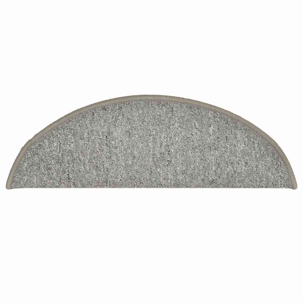 Tapis d'escalier 30 pcs gris clair 56x17x3 cm