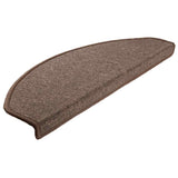 Tapis d'escalier 30 pcs marron café 65x24x4 cm