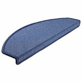 Tapis d'escalier 30 pcs bleu 65x24x4 cm