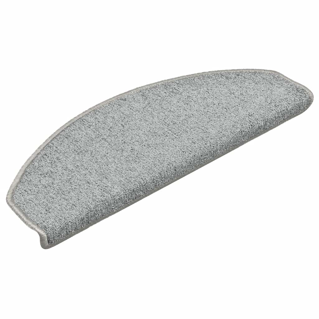 Tapis d'escalier 30 pcs gris clair 65x24x4 cm