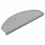 Tapis d'escalier 30 pcs gris clair 65x24x4 cm