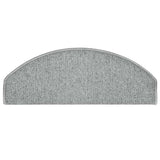 Tapis d'escalier 30 pcs gris clair 65x24x4 cm