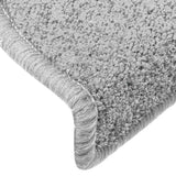 Tapis d'escalier 30 pcs gris clair 65x24x4 cm