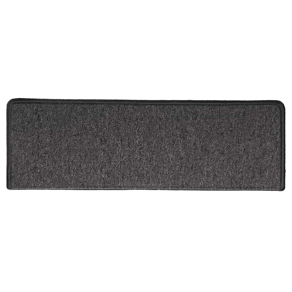 Tapis d'escalier 30 pcs 65x21x4 cm Anthracite