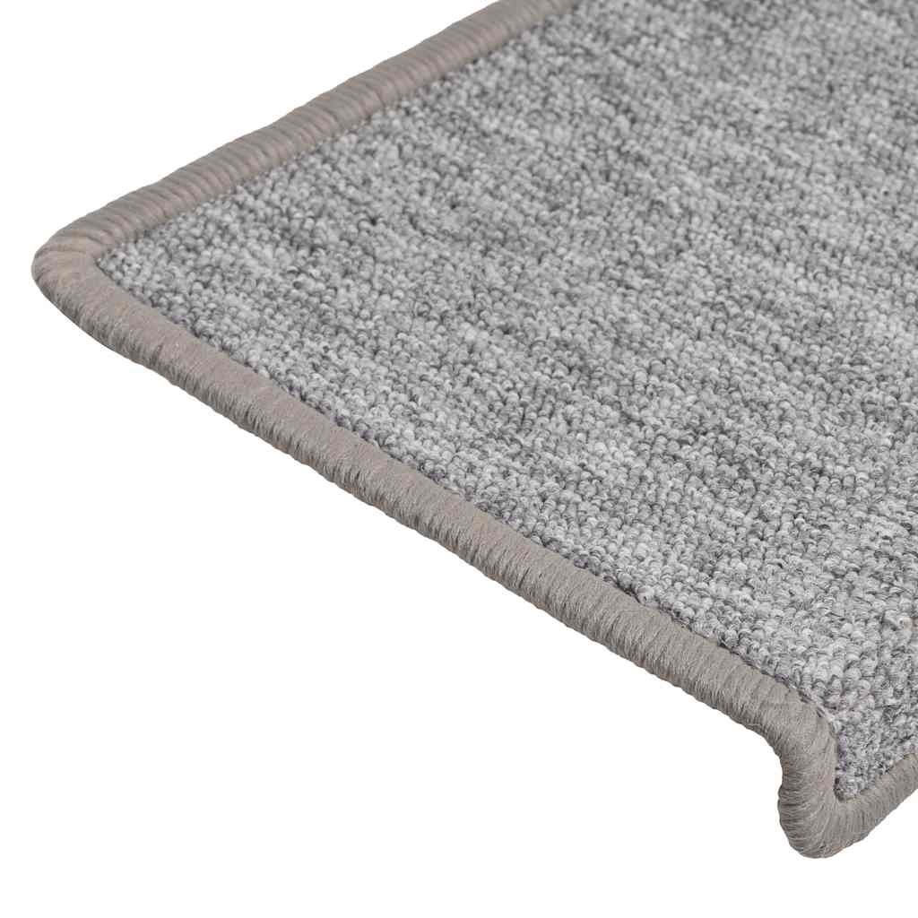 Tapis d'escalier 30 pcs 65x21x4 cm Gris clair