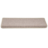 Tapis d'escalier 30 pcs 65x21x4 cm Taupe