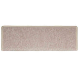 Tapis d'escalier 30 pcs 65x21x4 cm Taupe