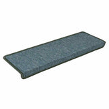 Tapis d'escalier 30 pcs 65x21x4 cm vert