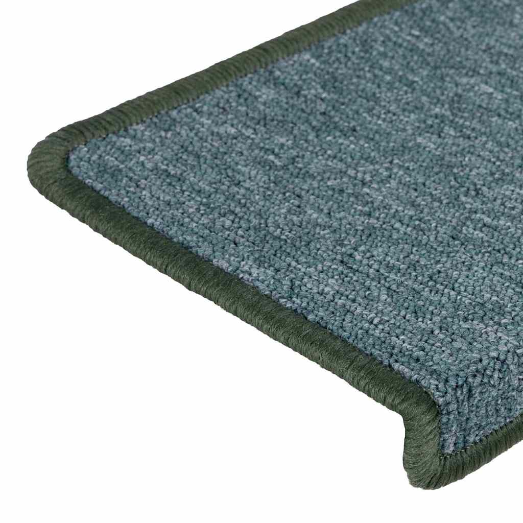 Tapis d'escalier 30 pcs 65x21x4 cm vert