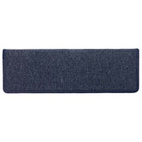 Tapis d'escalier 30 pcs 65x21x4 cm gris et bleu