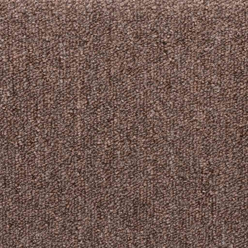 Tapis d'escalier 30 pcs 65x21x4 cm Marron