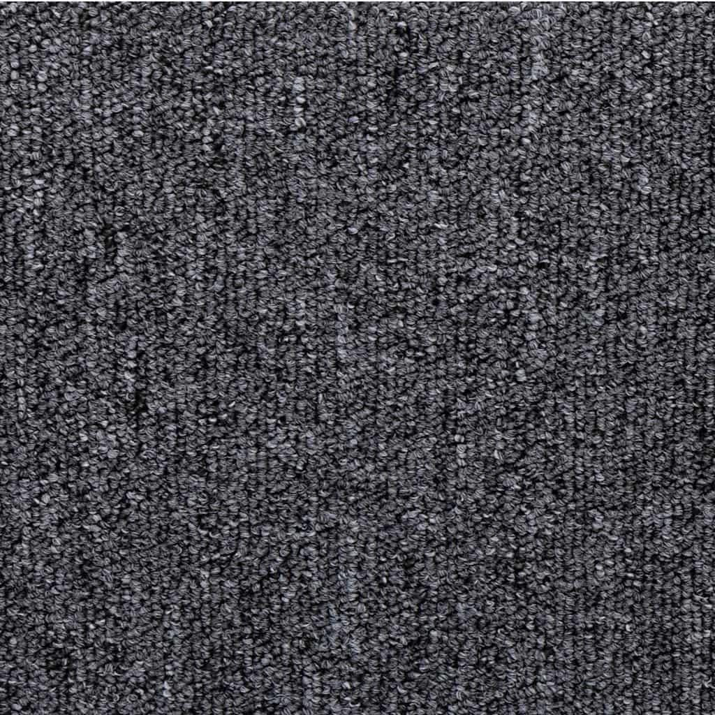 Tapis d'escalier 30 pcs 65x21x4 cm gris et noir